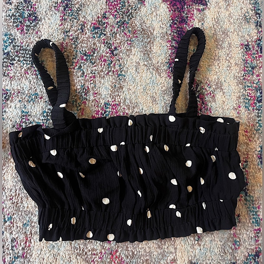 Polka dot crop top